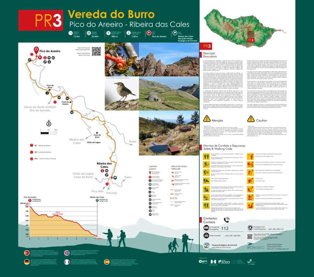 Plattegrond PR 3 - Vereda do Burro